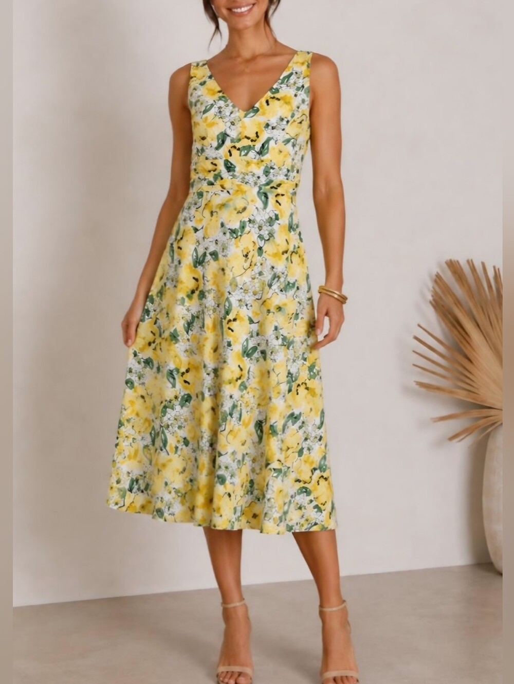 R&K Originals Vintage 90s Floral Sundress Size 14P